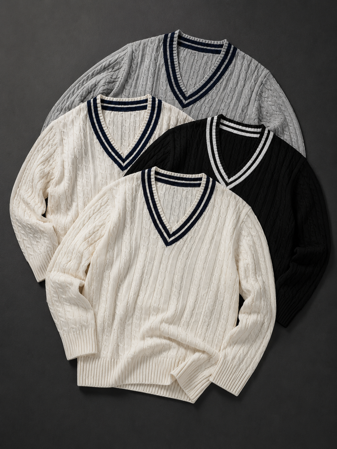 The Heritage Cable V-Neck