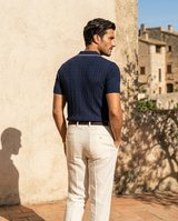 The Riviera Cable Knit Polo