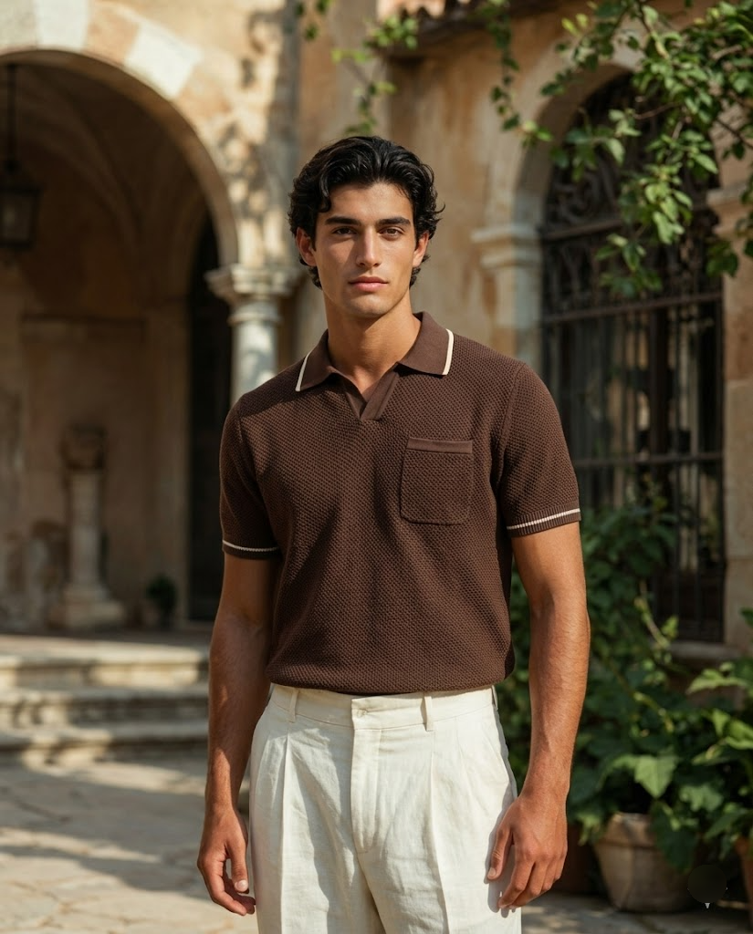 The Tuscan Textured Polo